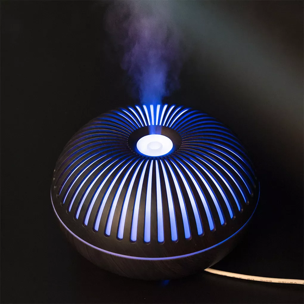 

NEW 2023 Wood Grain Air Humidifier Lightweight Ultrasonic Vaporizer Freshener Mist Maker Living Room Bedroom Essential Oil Diffu