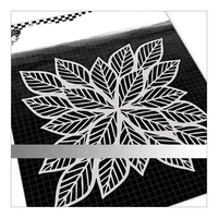 2022 new plant leaf pattern stencil for diy craft making paper greeting card background and album scrapbooking no clear stamps