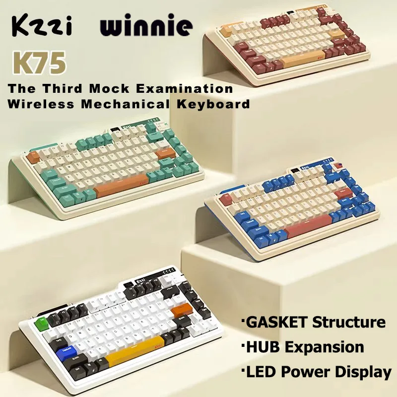 

Клавиатура Kzzi K75 Беспроводная Механическая с Rgb-подсветкой