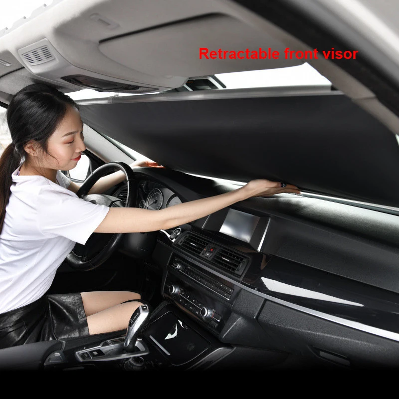 Retractable Front Glass Sunshade For All Model Cars Can Be Customized Skylight Sunshade Heat Insulation Skylight Blind Sun Visor
