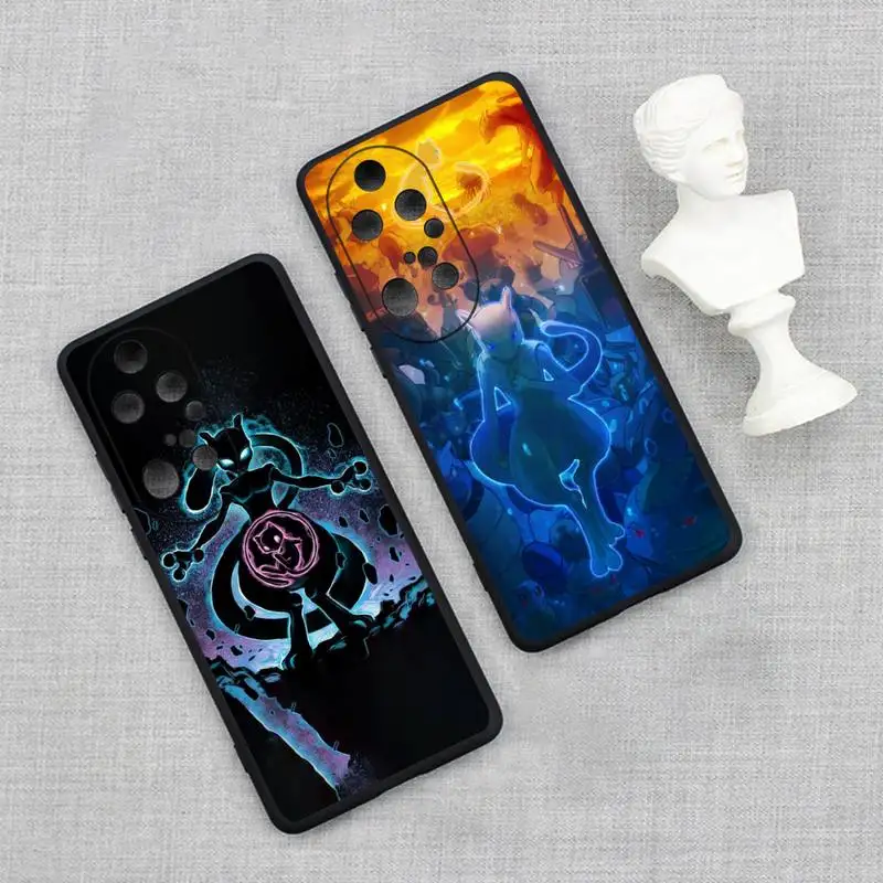 Купи Cartoon Pokemon Mewtwo Phone Case For Huawei P20 P30 P40 P50 Lite E P Mate 50 40 30 20 Pro Soft Cover за 120 рублей в магазине AliExpress