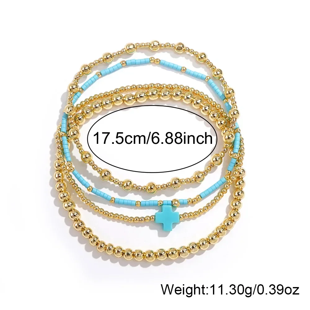 4 шт./набор женский браслет в богемном стиле