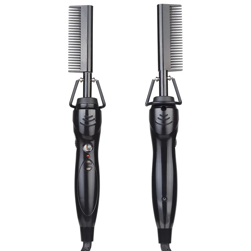 

New electric copper comb multi-function curling iron 2-in-1 household curling straight hair JT22260007