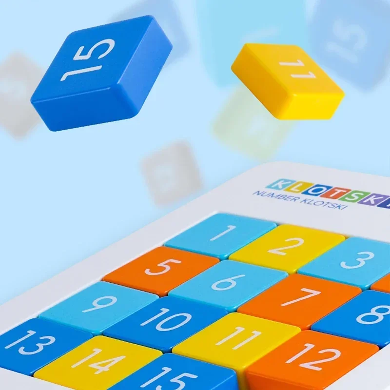 [CubeFun]QiYi номер Klotski 4x4 Макарон Магнитный скользящий пазл детская игра с новыми