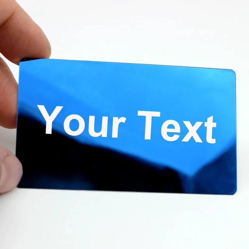 Индивидуальная металлическая визитная карточка из нержавеющей стали почтовая