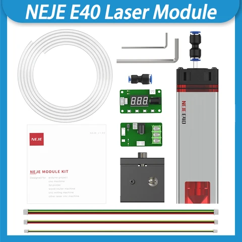 NEJE CNC E40 лазерный блок 11 Вт + выход с фиксированным фокусом лазерный модуль резка и резьба 2 луча встроенный прибор высокого давления для самостоятельной сборки