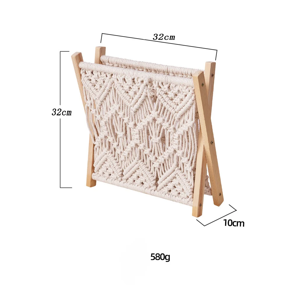 Богемная плетеная корзина для хранения высококлассные полки горшков с ручной