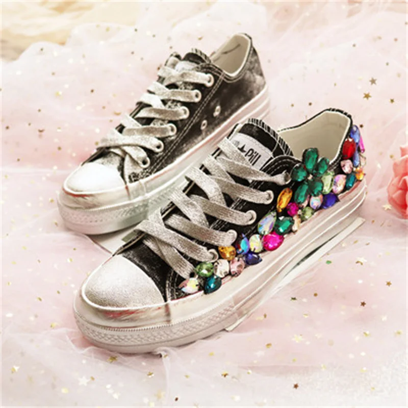 

Low-top canvas shoes dirty and old small dirty shoes hand-made custom single shoes hand-sewn drill shoes sneakers 35-40