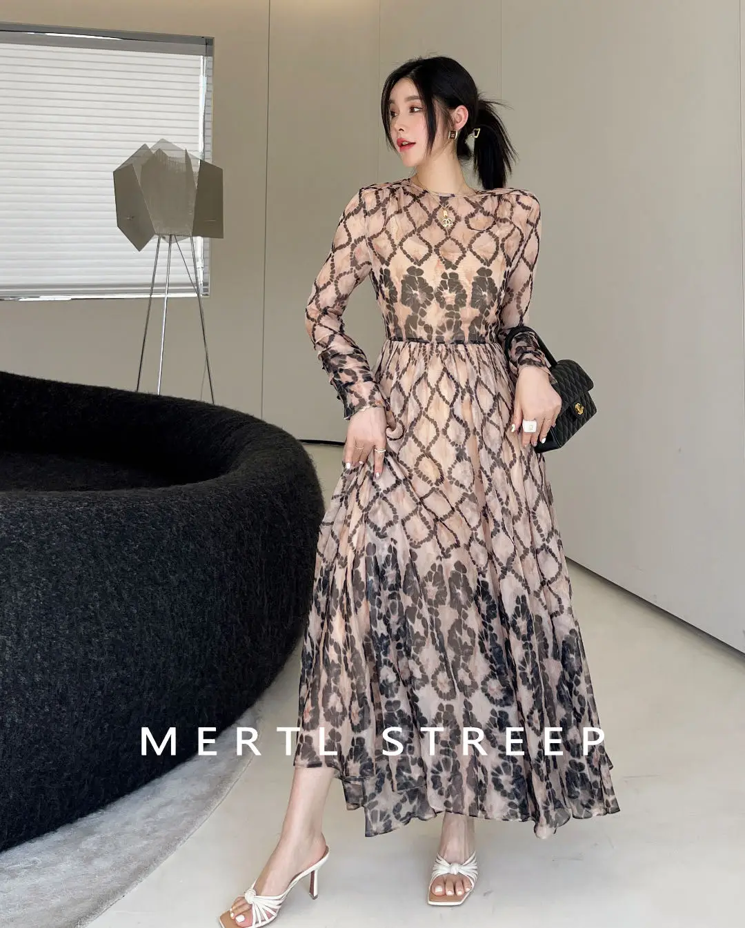 Летний легкий богемный цвет из чистого шелка