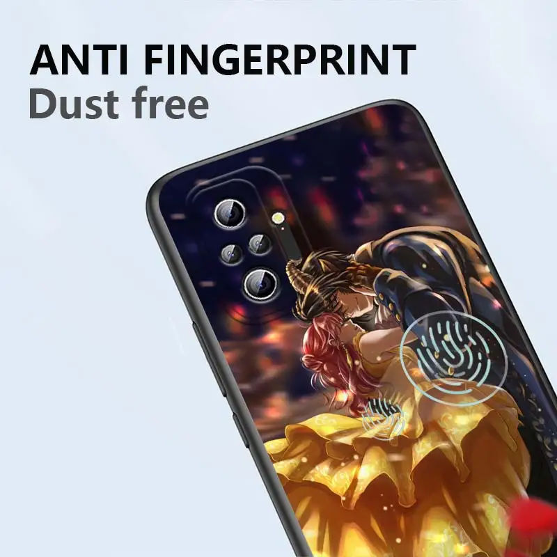 Чехол Art Beauty and the Beast для Xiaomi Redmi Note 11E 11S 11 11T 10 10S 9 9T 9S 8 8T Pro 5G 7 5 черный силиконовый