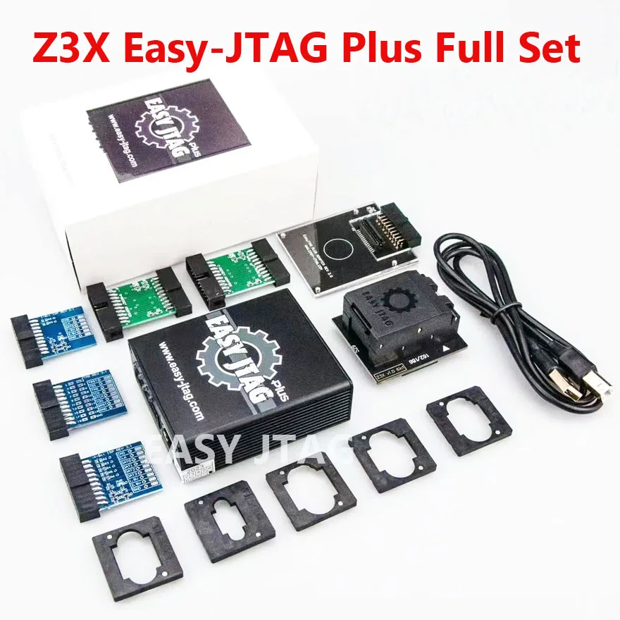 2024 Z3X легкий JTAG PLUS BOX EASY-Jtag Plus Box + EMMC 6 в 1 адаптер (BGA153/169 BGA162/186 BGA221 BGA529)