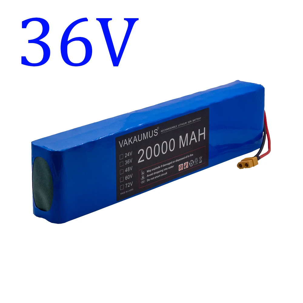 

2021 Original 36V Battery 10S3P 20Ah Battery Pack 500W High Power Battery 42V 20000MAH Ebike Electric Bicycle BMS+42V 2A Charger