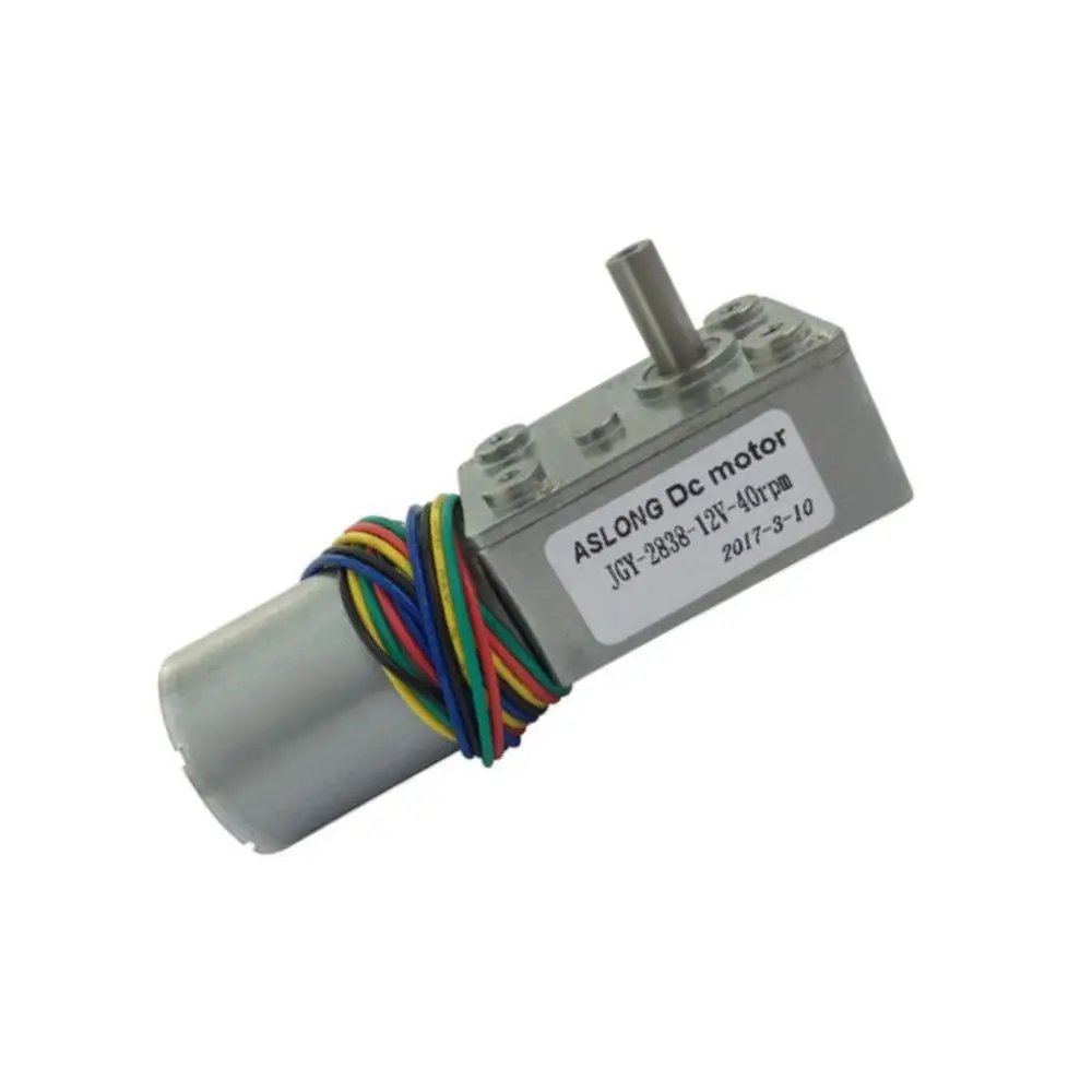 JGY-2838 маленький бесщеточный двигатель с червячным Редуктором постоянного тока