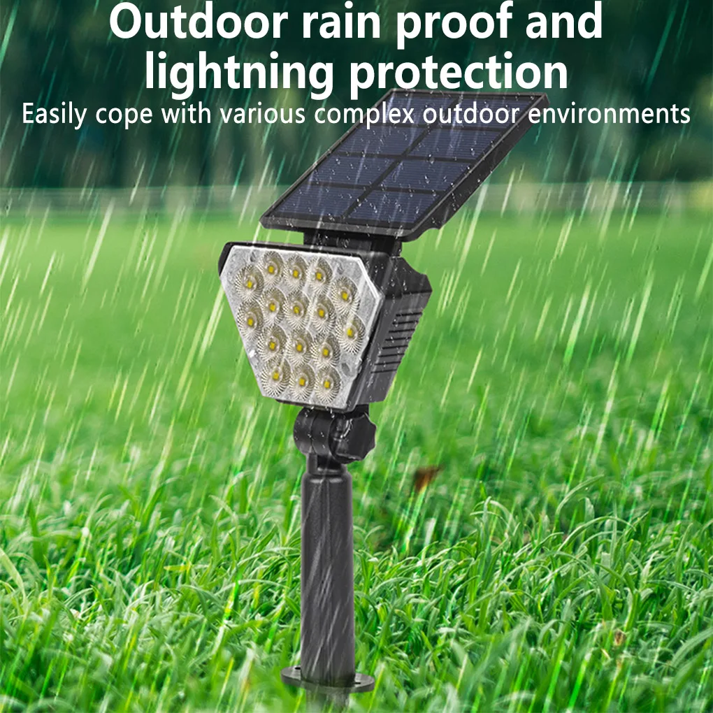 

Solar Light Yard Decor Garden Lamp Household Accessories Long-lasting Spotlight Path Decorative Battery-operation 3000K
