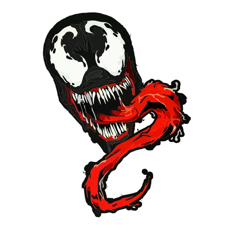 

Horror Long Tongue Monster Personality Car Sticker PVCcomputer Body Windshield Fitting Motorcycle Decoration Auto Decal