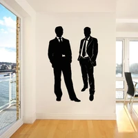 office business man wall sticker teamwork and team decal work interior decor art removable vinyl wallpaper poster3720