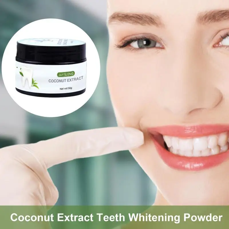 

Tooth Powder Whitening Organic Activated Coconut Teeth Extract Natural Stain Remover For Bright White Smile Powder accessories