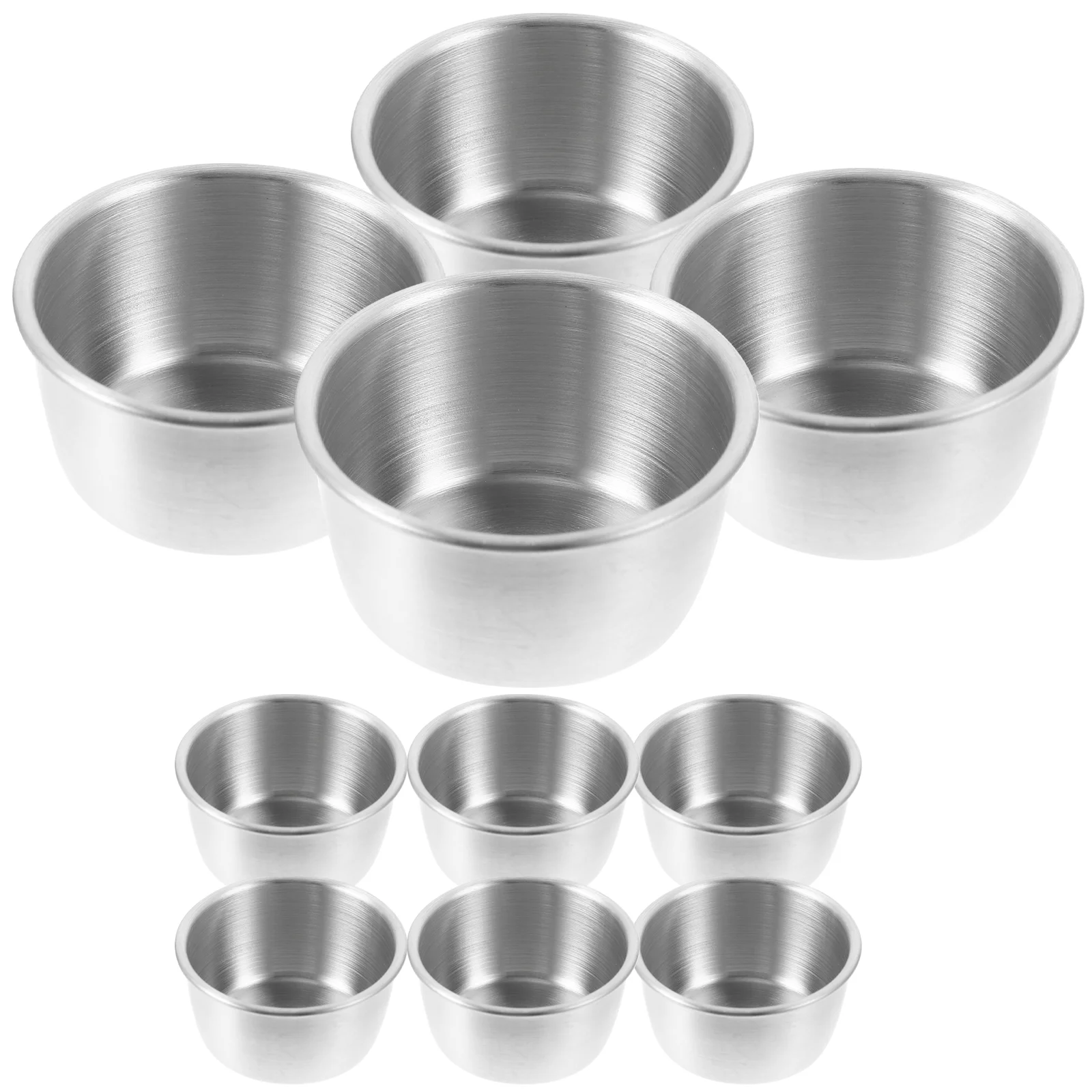 

10PCS Stainless Steel Sauce Dishes, Appetizer Plates, Round Seasoning Dishes, Saucers Bowl, Sushi Dipping Bowl, Saucers Bowl