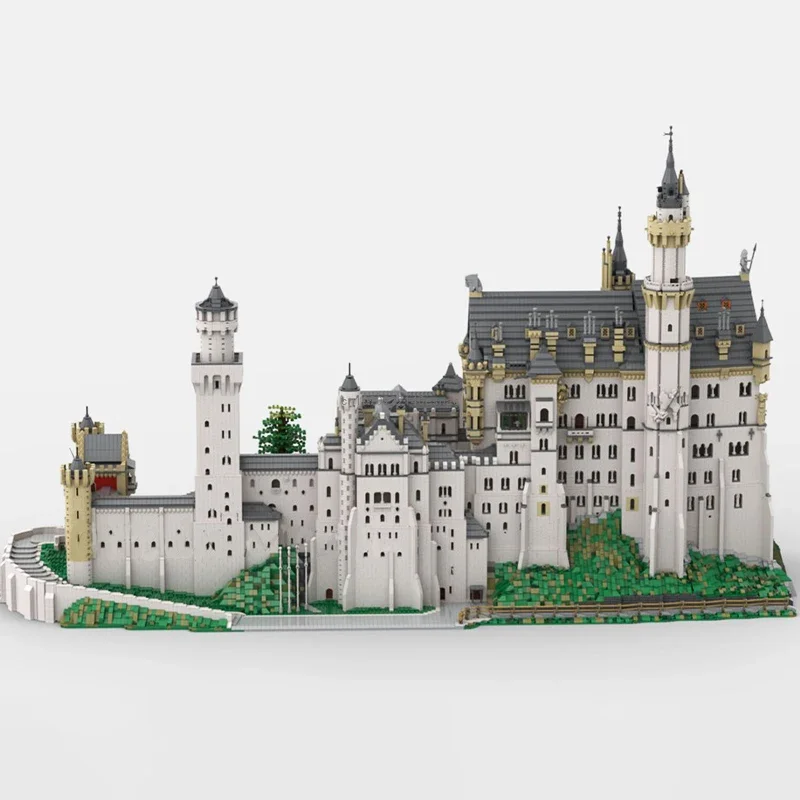 Moc 57493 шт. знаменитая архитектура городской замок Neuschwanstein модель модульных