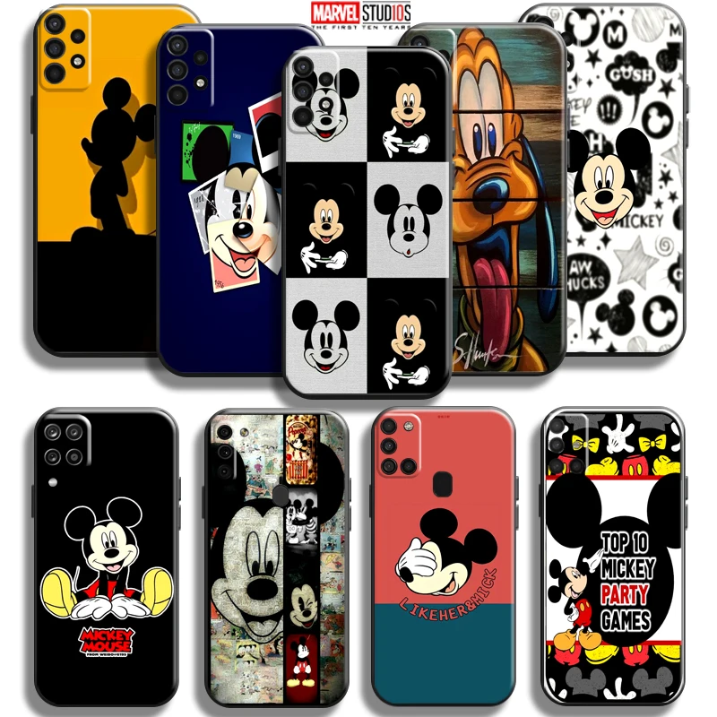 

Piuto Mickey Minnie Mouse Phone Case For Samsung Galaxy A11 A12 A20 A21 A21S A22 A31 A32 A42 A51 A52 A70 A71 A72 5G Black