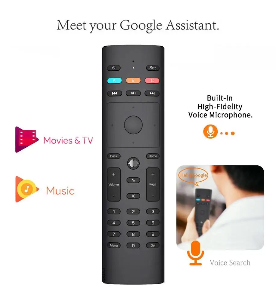 

G40s Voice Remote Control Air Mouse Wireless Mini Kyeboard G40 With Ir Learning For Android Tv Box H96 Max X96 Max Plus X4 Pro