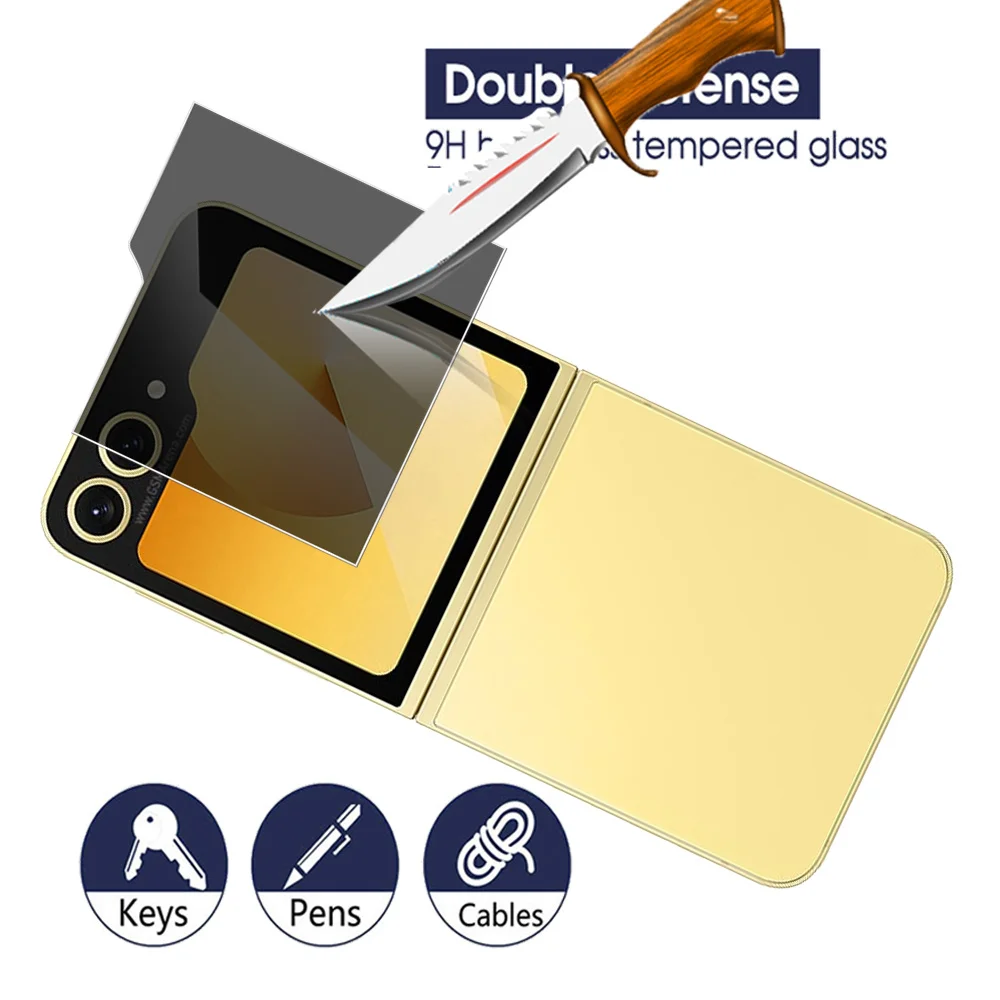 이wana szklana obudowa obiektywu aparatu 4 w 1 do Samsunga Galaxy Z Flip6 ZFlip Flip 6 ZFlip6 5G Szkło hartowane Peep-proof Screen Protector