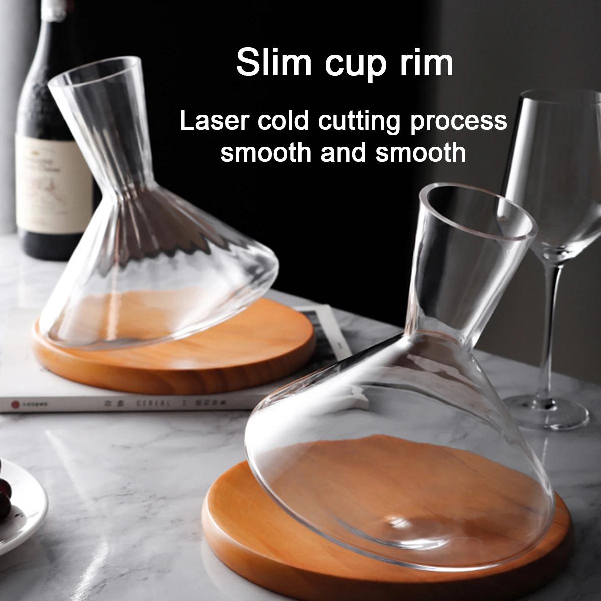 (Логотип может быть выгравирован) Вертикальный хрустальный стакан объемом 1000 мл