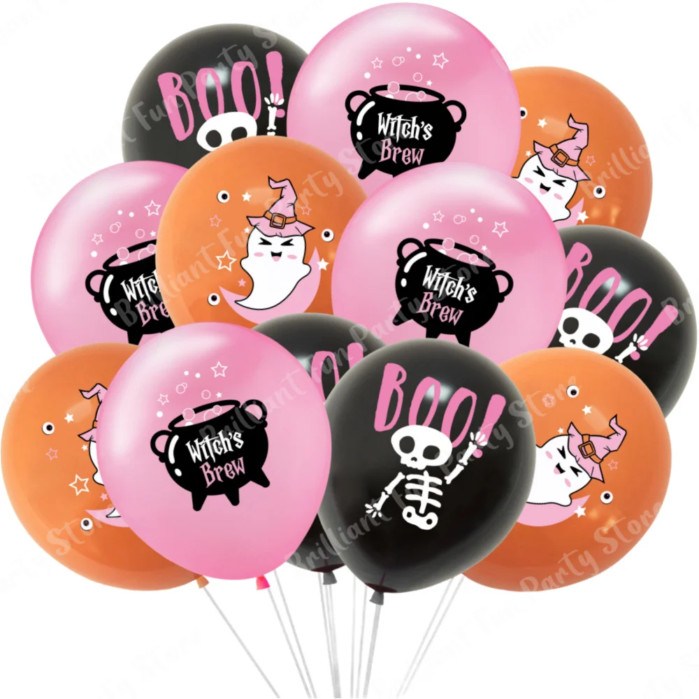 

Воздушные шары Brilliant Life, 12 дюймов, латекс, черный, оранжевый, белый, розовый