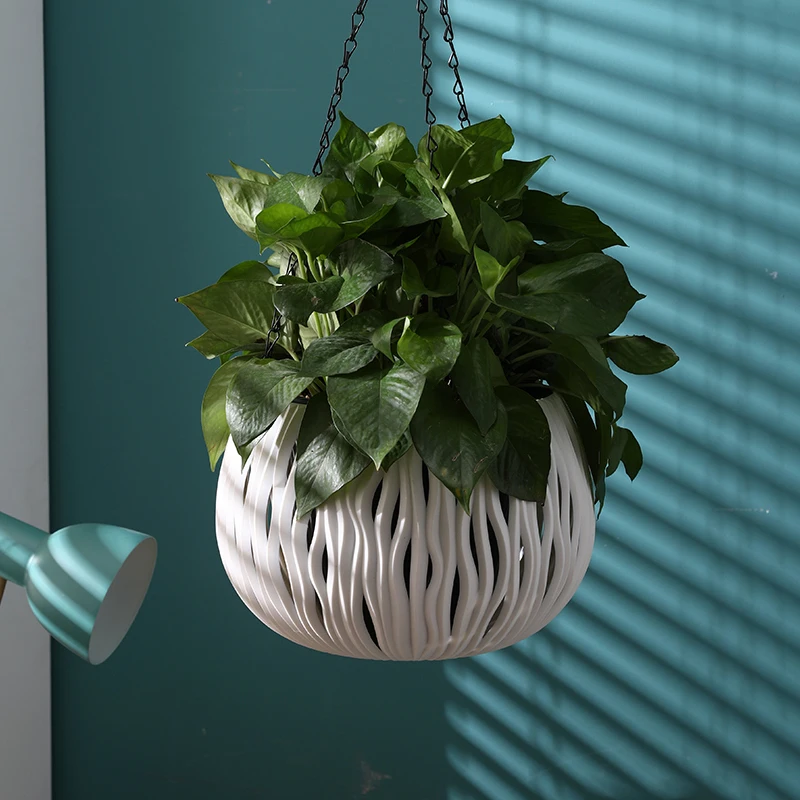 

Kawaii Flower Pot Plastic Large Living Room Outdoor Hanging Flowerpot Bohemian Decor Jardinera Hanging Baskets