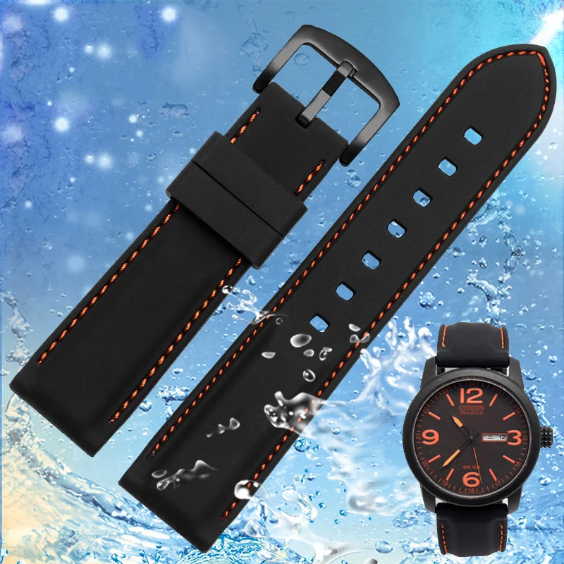 Ремешок силиконовый для часов Citizen Watch Band BM8475 водонепроницаемый спортивный