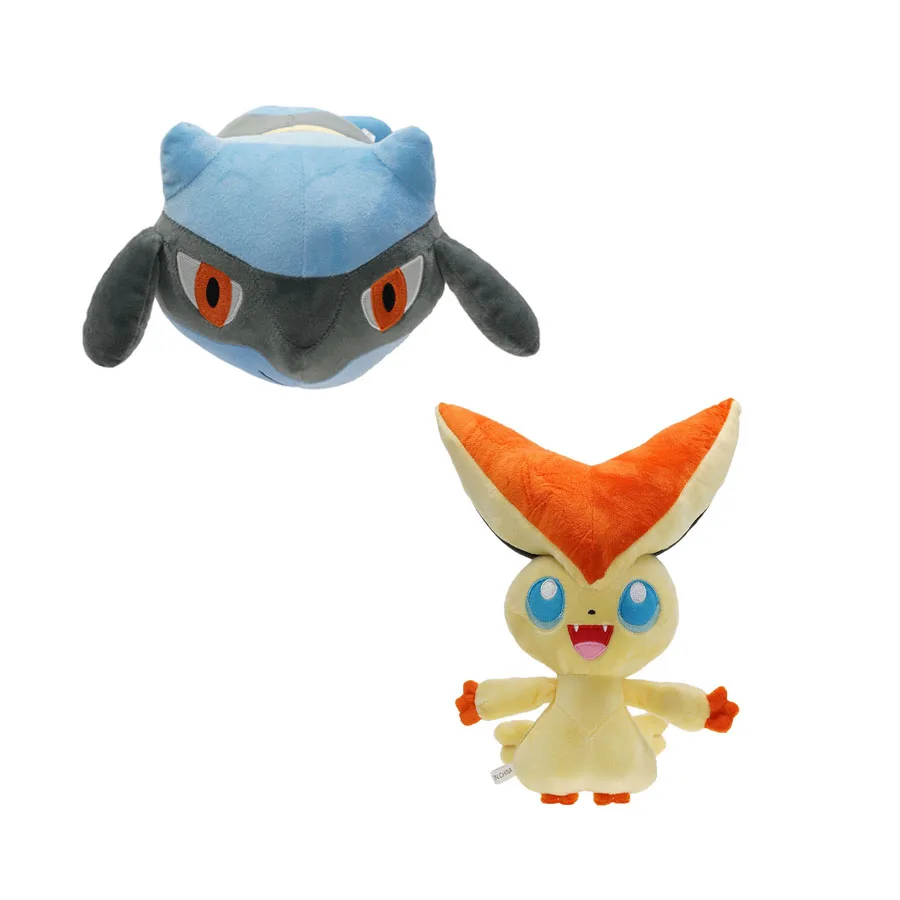 Victini Riolu Плюшевая Кукла-покемон Мягкая Игрушка Для Детей Примерно 30 См Милый