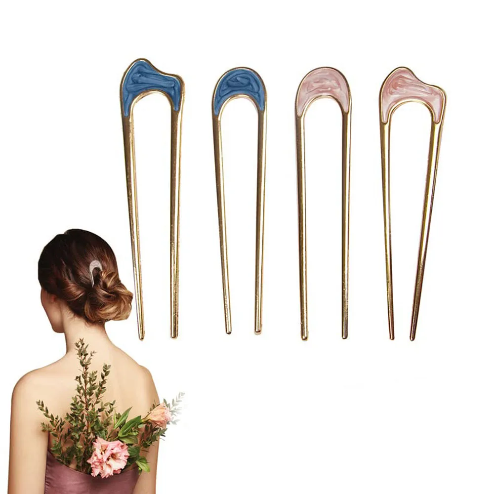 Металлические шпильки для волос 100 мм женщин заколки в виде ракушек
