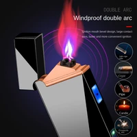 cool double arc usb charging lighter creative trendy unique advertising gift