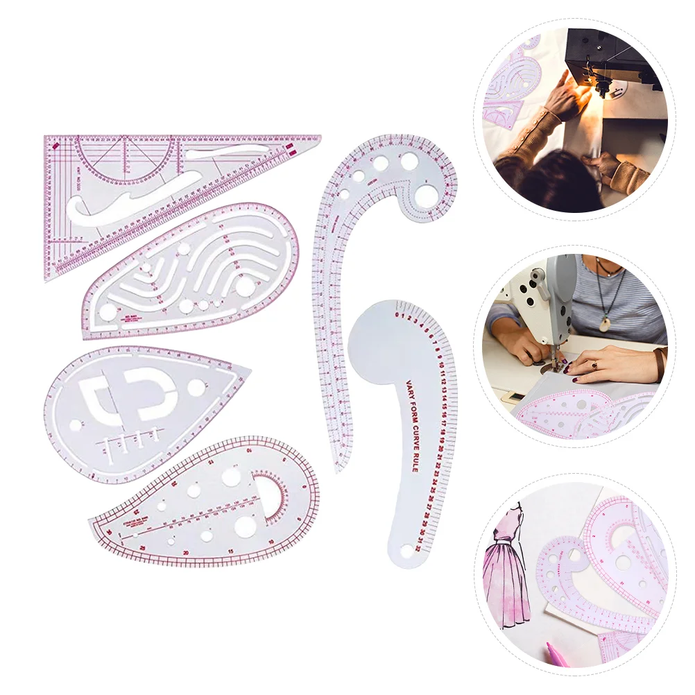 

Ruler Sewing Tool Set Curve Tailor Diy Craft Measure Quilting Template Clothing Plastic Dressmaking French Cloth Metric