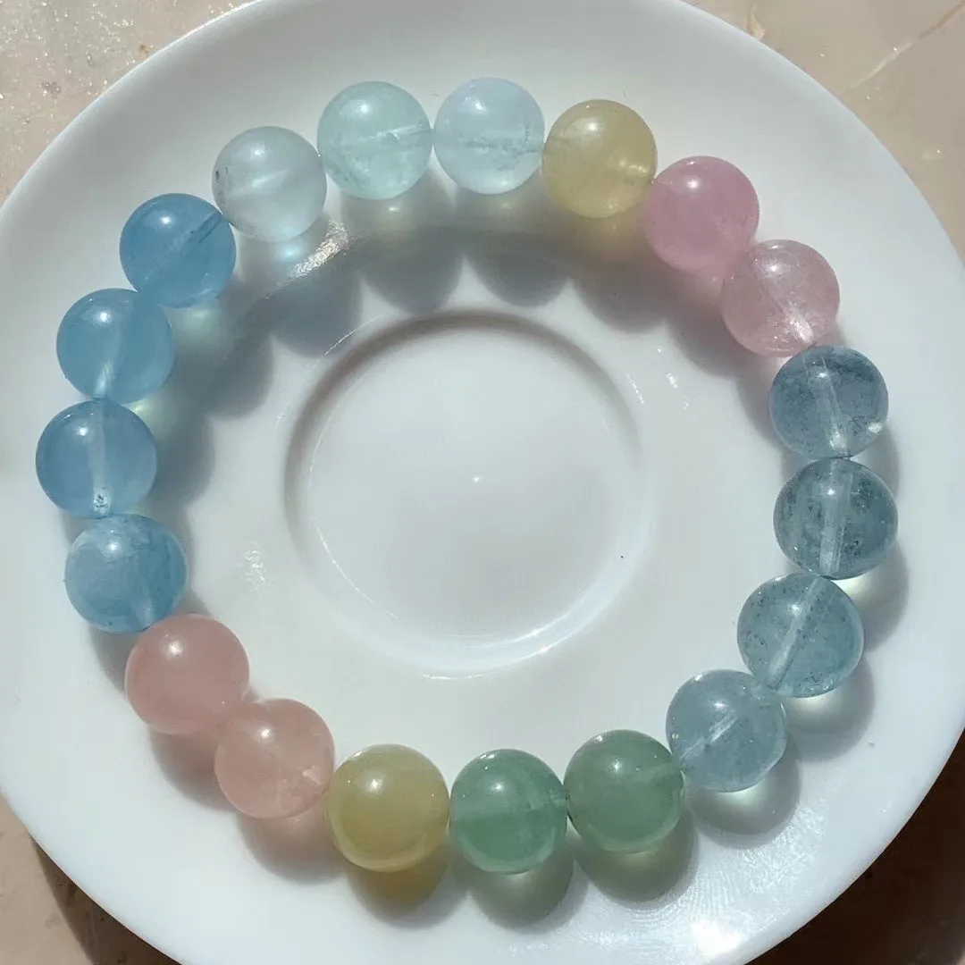 

10 мм натуральные радужные украшения в виде детской ювелирных изделий для женщин и мужчин, лечебный подарок, бусины из хрустального камня, пр...