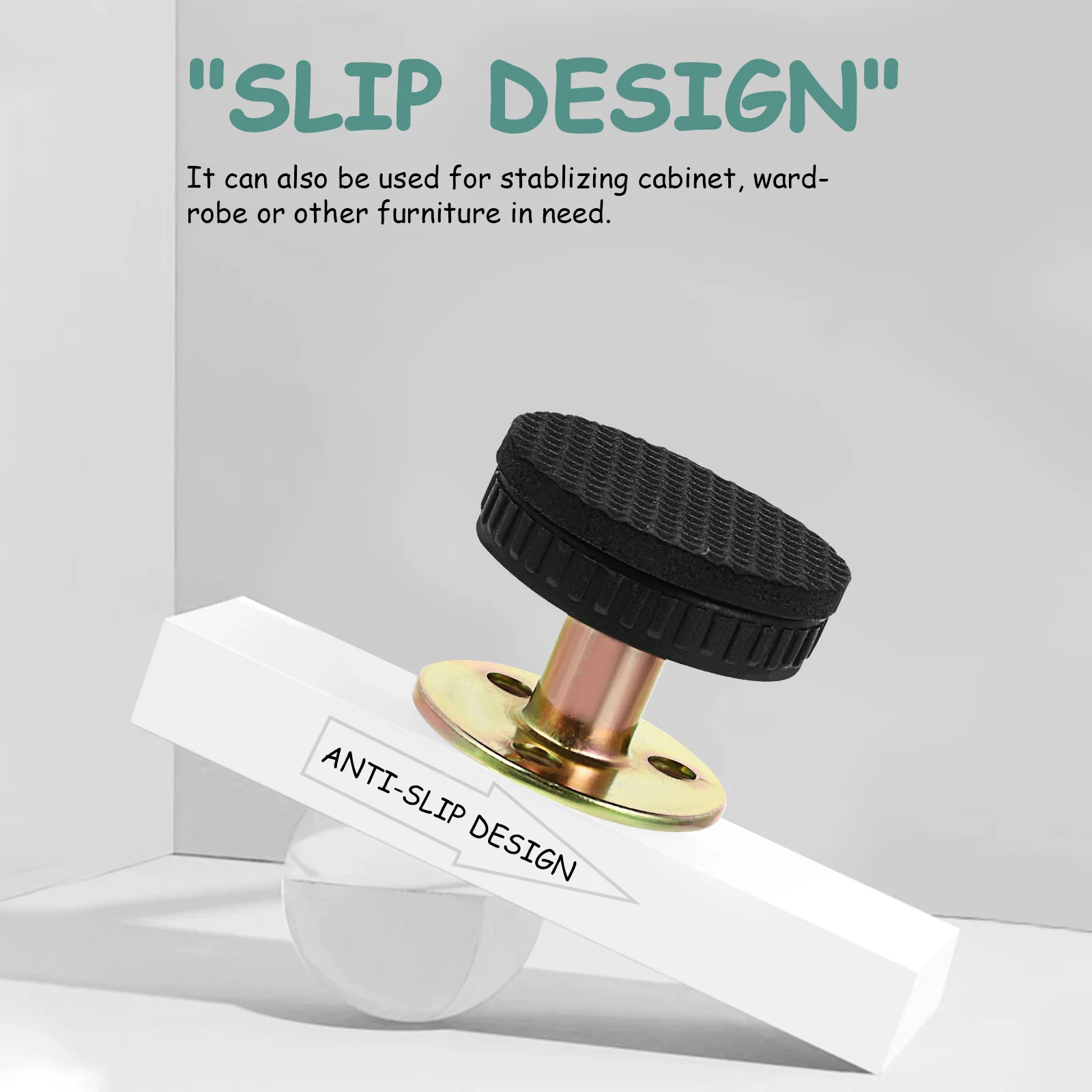 

4 Pcs Metal Bed Frame Bed Anti Shake Tool Holder Bed Headboard Stoppers Bed Telescopic Support Tool Bed Wall Protector