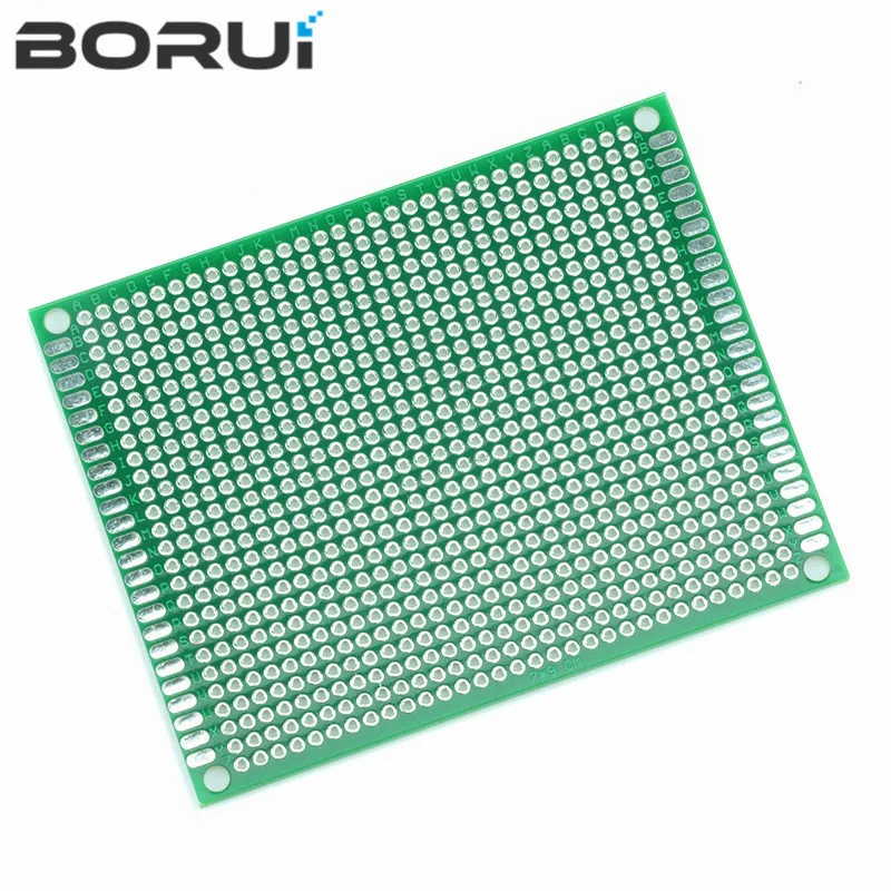 

7x9 см Прототип PCB 7*9 см панель с двойным покрытием/Луженая ПП универсальная плата двусторонняя PCB 2,54 мм плата зеленая