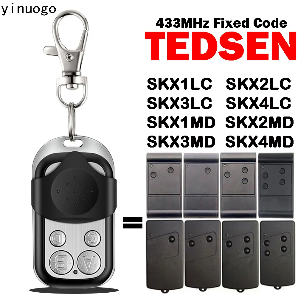 

Пульт дистанционного управления TEDSEN 433 МГц с фиксированным кодом TEDSEN SKXLC SKX2LC SKX3LC SKX4LC SKX1MD SKX2MD SKX3MD SKX4MD Пульт дистанционного управления для гар...