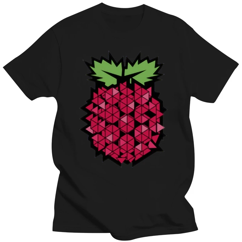 

Latest Design Tops & Tees 3D Print Summer T Shirt Short Sleeve Cotton Round Neck Men's T-shirts Geometric Raspberry Fruit Food