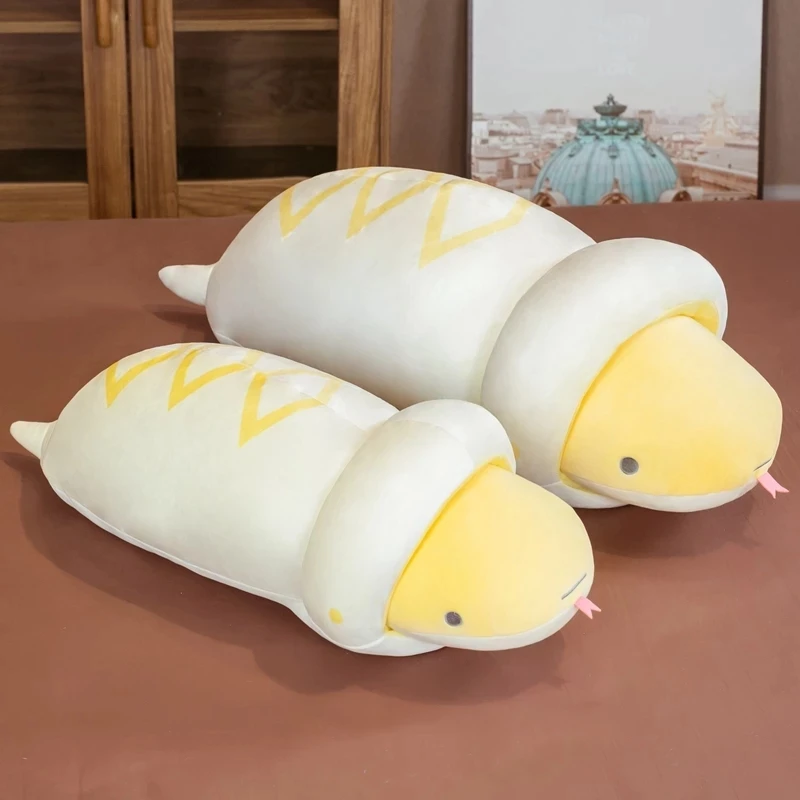

Creative Funny 65/80cm Real-Life Simulation Plush Peluche Animal Snake Stuffed Toy Kids Toys Home Decor Xmas Gift