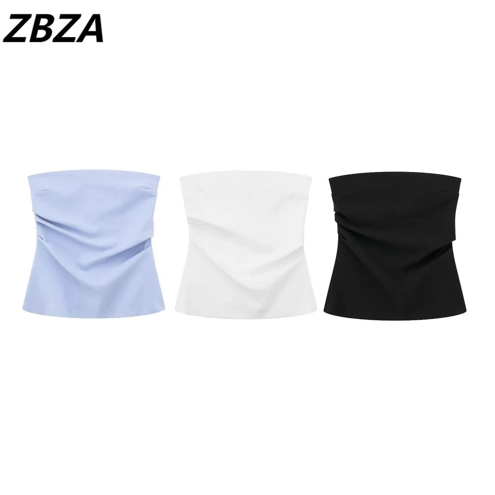 

ZBZA женские новые модные летние сексуальные топы 3 цветов с вырезами на груди винтажные короткие женские шикарные топы на молнии с открытой спиной 2023