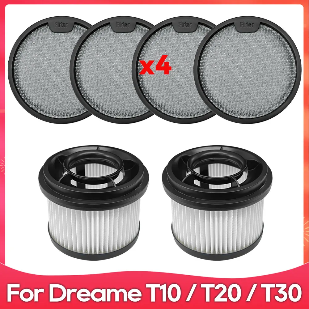 

Передний фильтр, совместимый с ( Dreame T10, T20, T20 Pro, T30, T30 Neo, R10, R10 Pro, R20, Xiaomi G9, G10 ) Аксессуар
