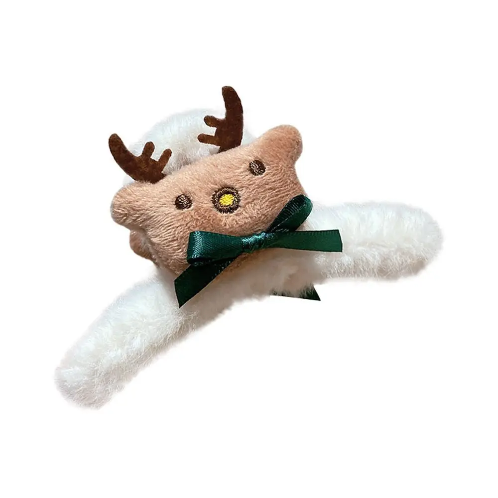 

Подарок на зиму и осень, заколка для волос в Корейском стиле с оленем, Рождественский зажим для волос с плюшевой акулой, женские аксессуары д...