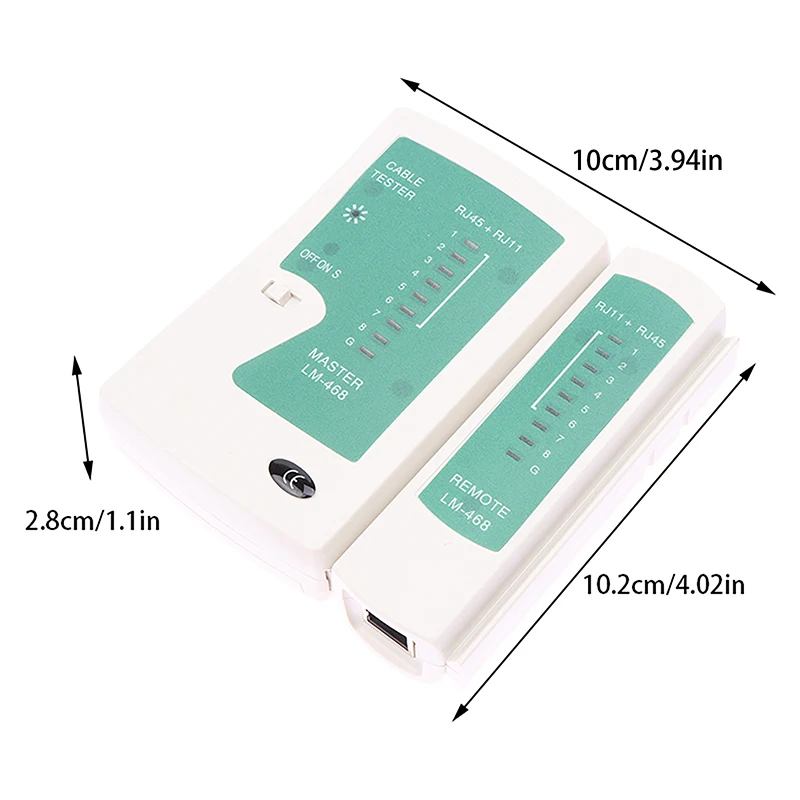 Тестер сетевого кабеля RJ45 RJ11 Cat5 Cat6 UTP LAN Кабельный тестер инструмент для