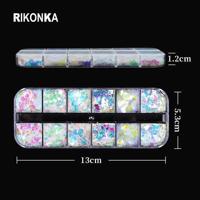 Конфетти искусственный набор красочные хлопья русалки аксессуары для маникюра