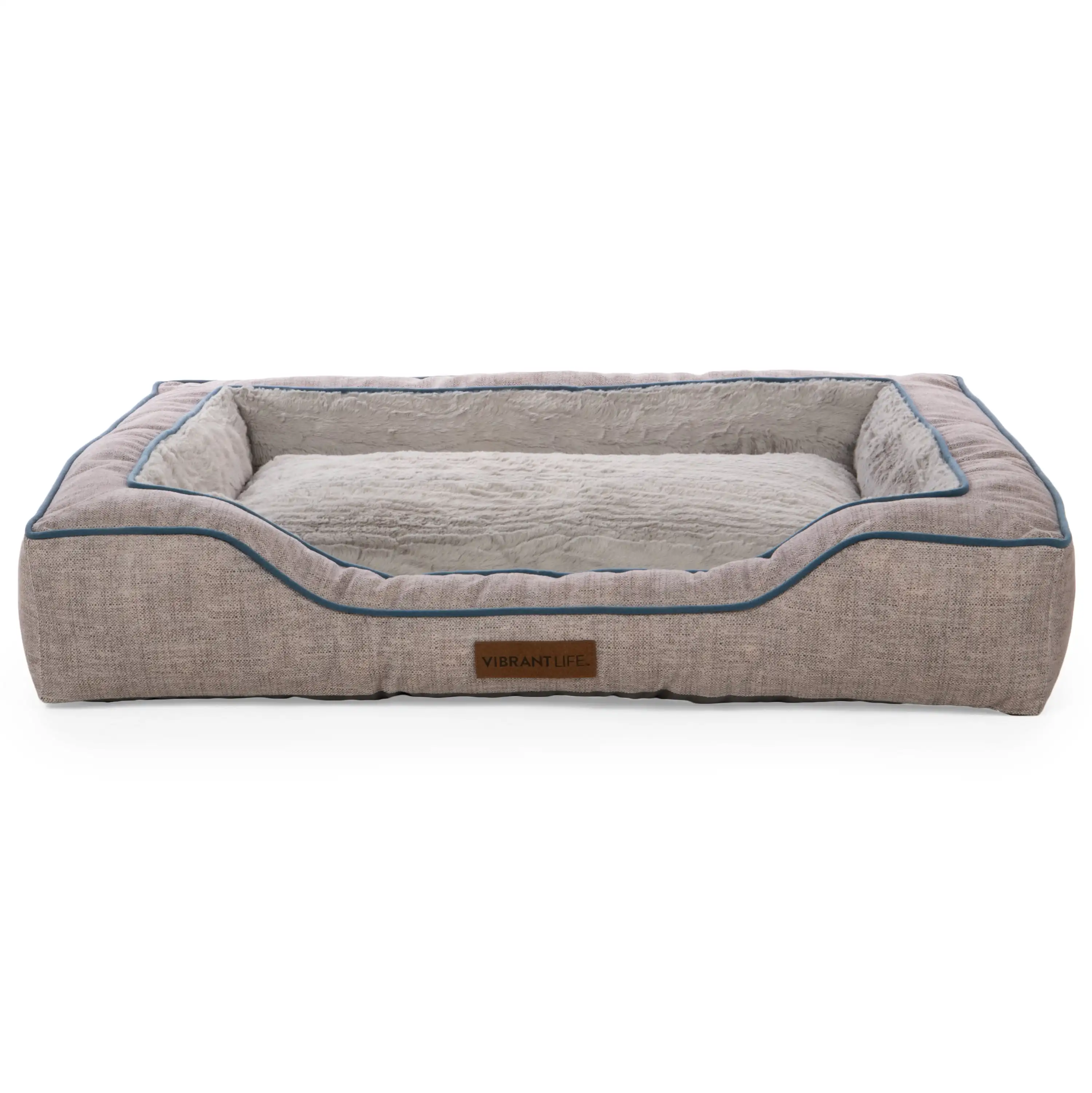 

Vibrant Life Bolstered Bliss Mattress Edition Dog Bed, Large, 36"x26", Up to 70lbs