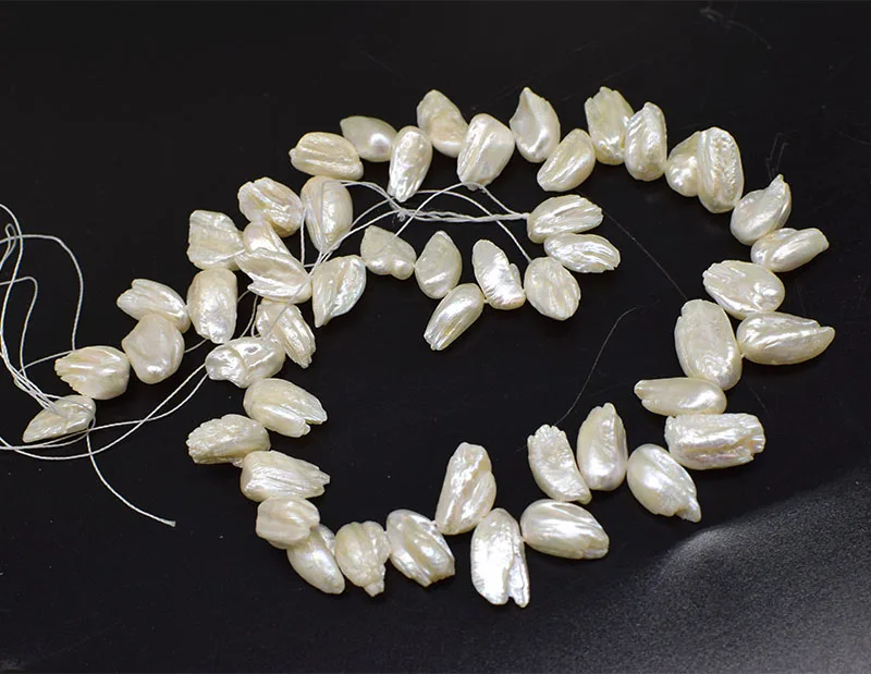 

loose beads freshwater pearl purple /white unique reborn keshi for making jewelry necklace FPPJ wholesale