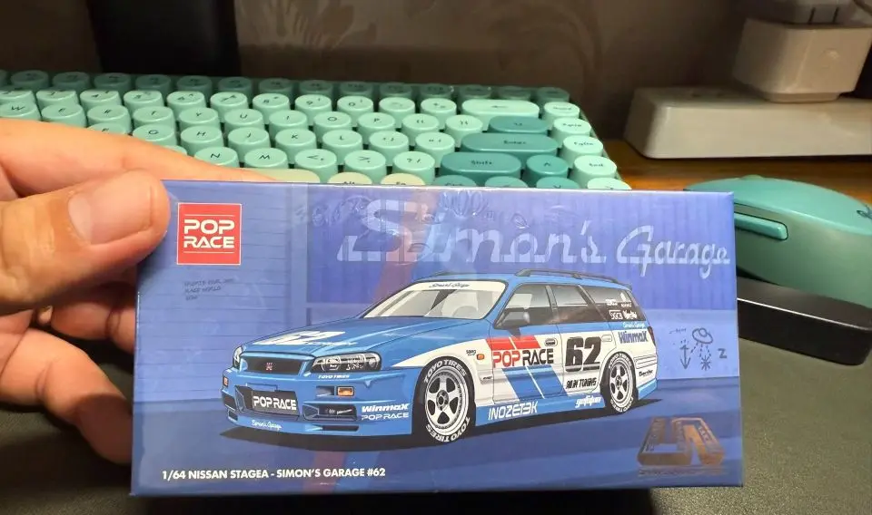POPRACE 1:64 nissan stagea simons garage #62 Foshan exhibition edition литая модель автомобиля из сплава