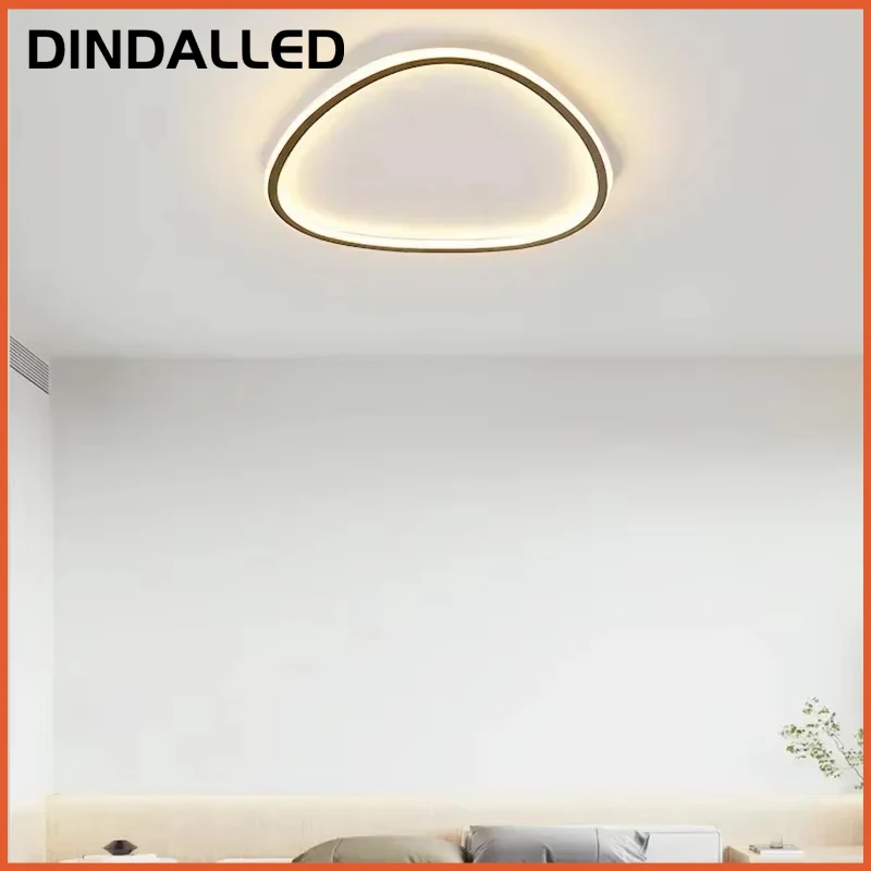 Фото Современный светодиодный потолочный светильник DINDALLED для гостиной, столовой, спальни, балкона, потолочная люстра, светильник для внутреннего освещения №2