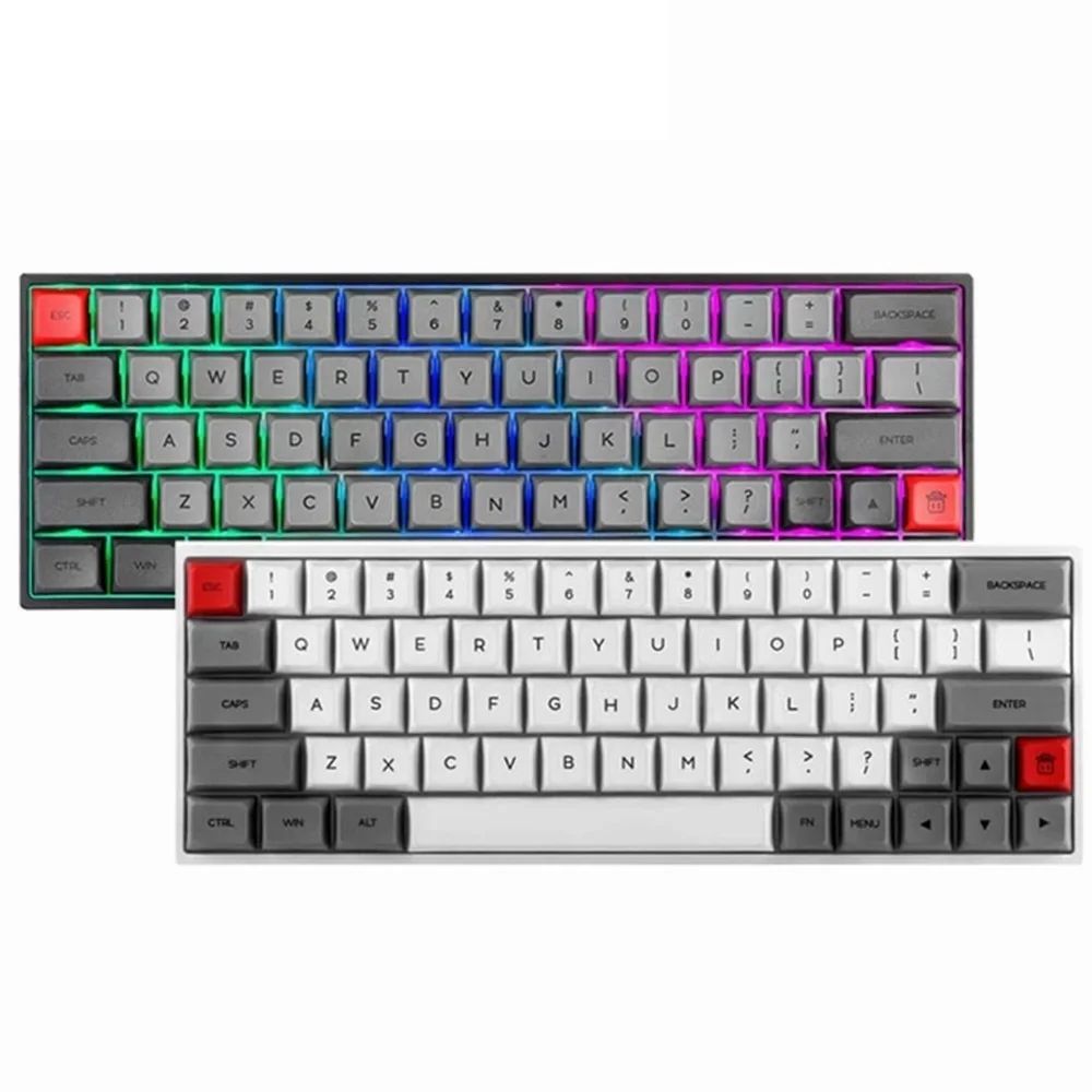 

SKYLOONG SK64 Hot Swappable Mechanical Keyboard With RGB Backlit Wireless Bluetooth Gaming Keyboard ABS Keycaps For Win/Mac GK64